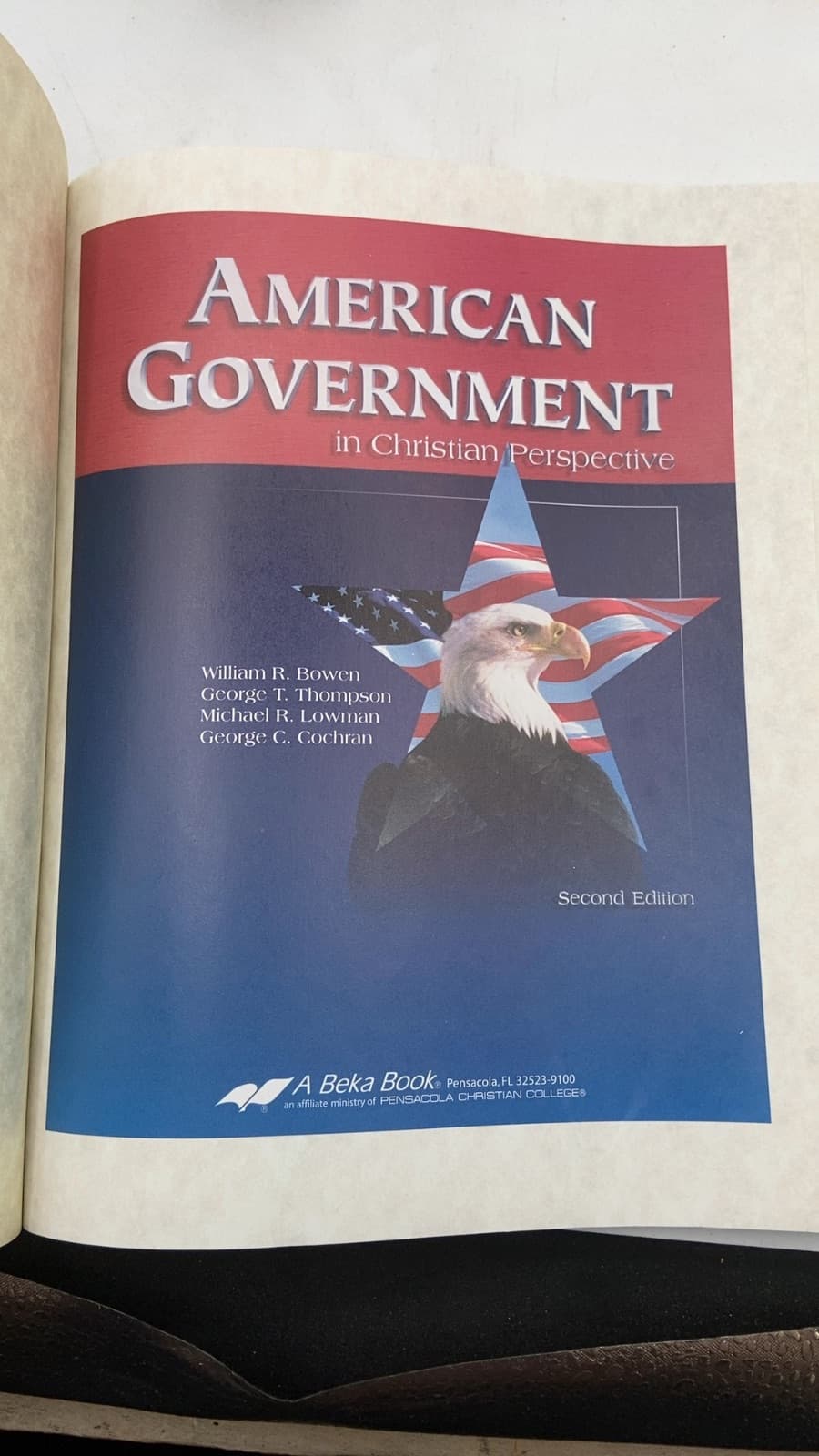 American Government in Christian Perspective by William R. Bowen, George T. Thompson, Michael R. Lowman, George C. Cochran - title page