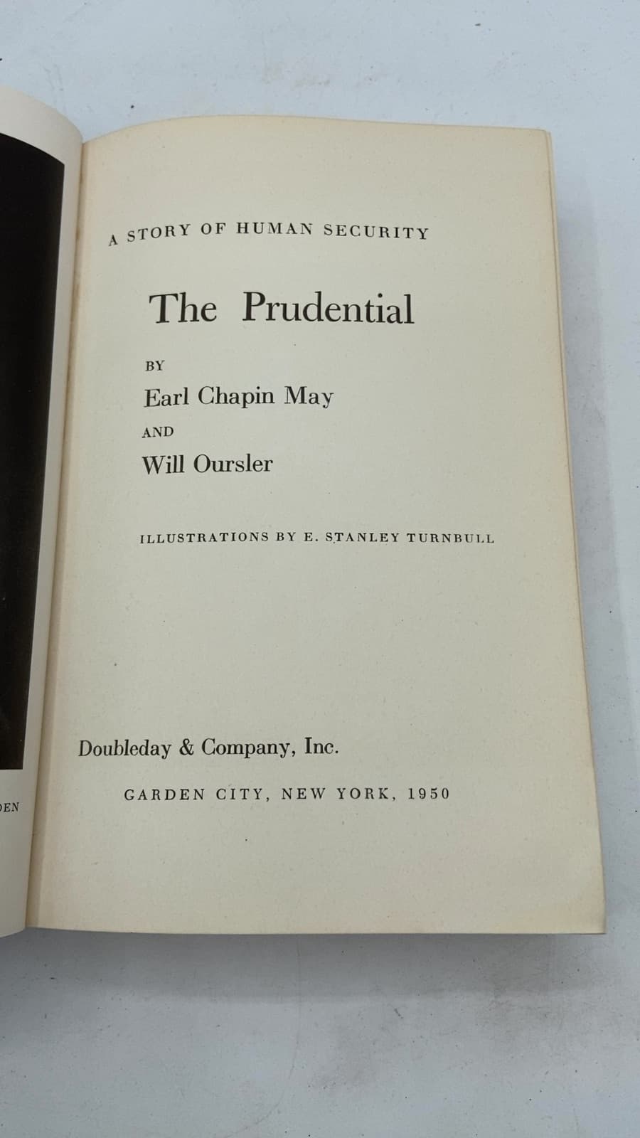 The Prudential by Earl Chapin May and Will Oursler - title page