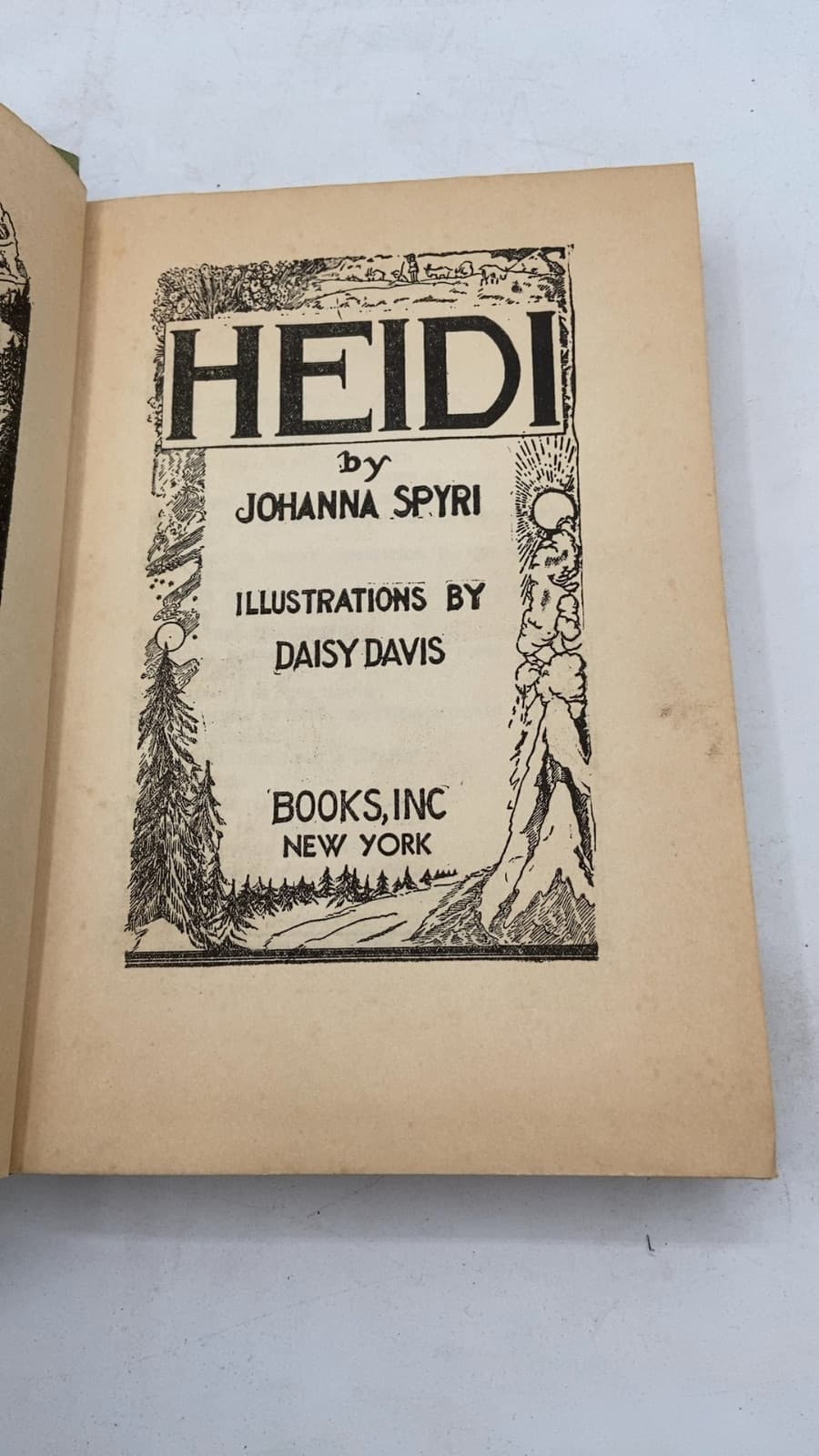 Heidi by Johanna Spyri - title page