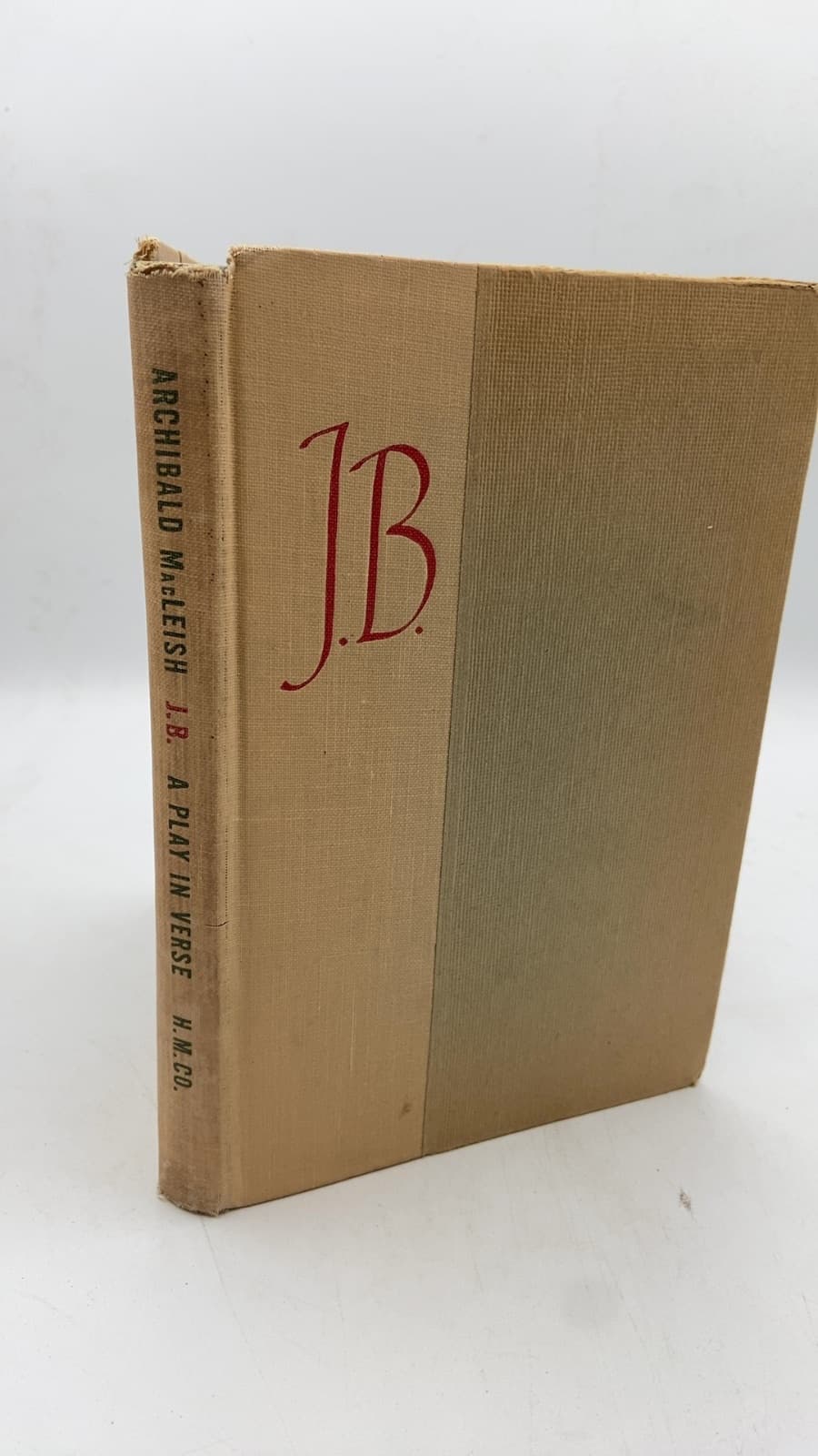 J.b. by Archibald MacLeish - front cover