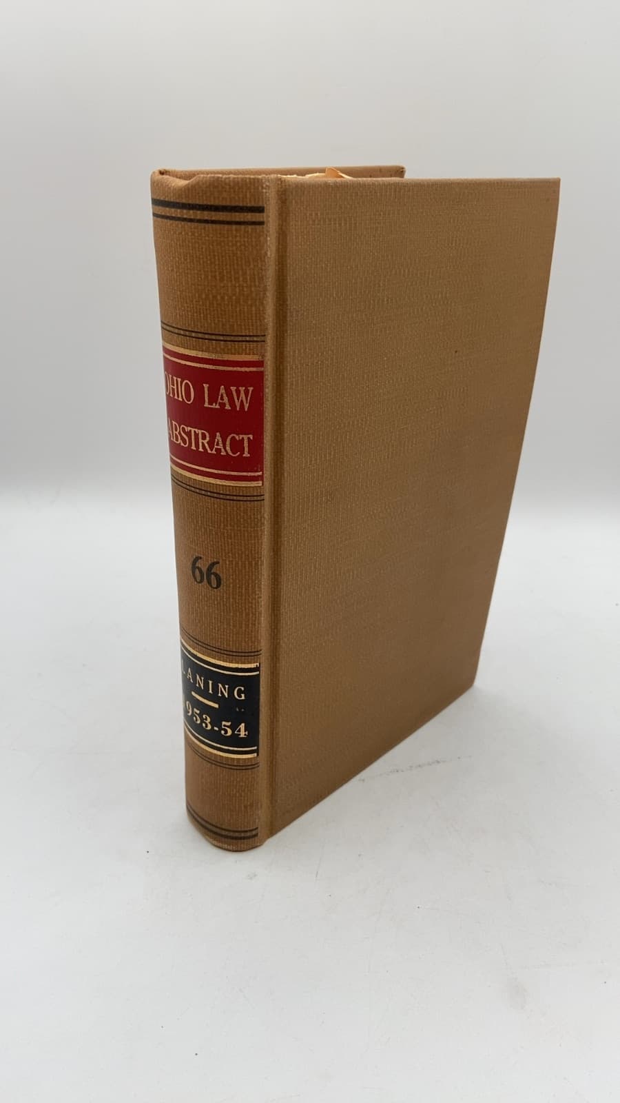 THE Ohio LAW Abstract Volume 66 by Sheldon R. Laning, Editor - front cover