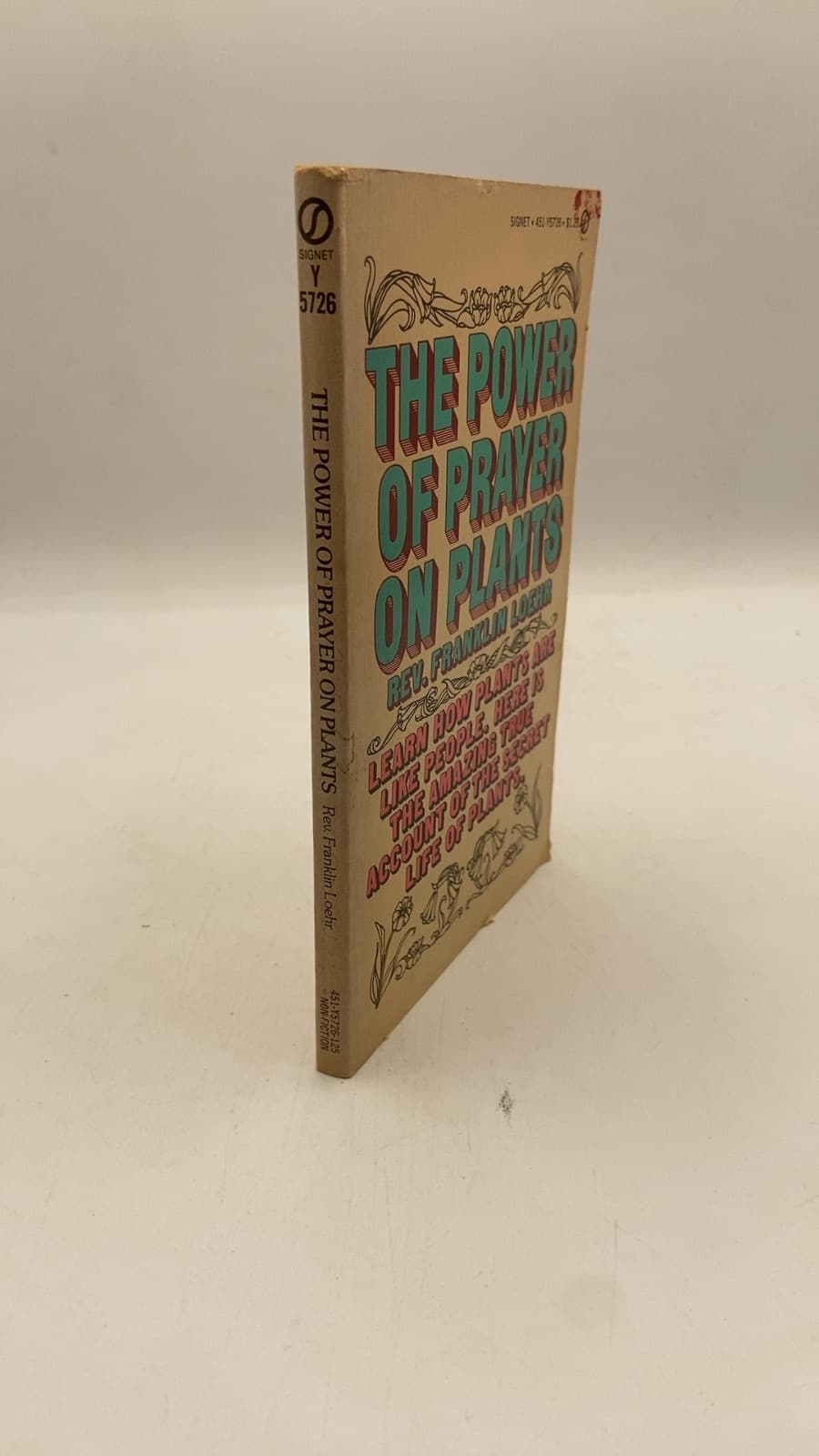 THE Power OF Prayer ON Plants by Rev. Franklin Loehr - front cover