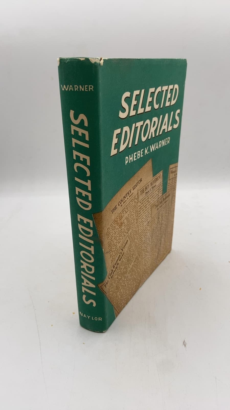 Selected Editorials by Phebe K. Warner - front cover