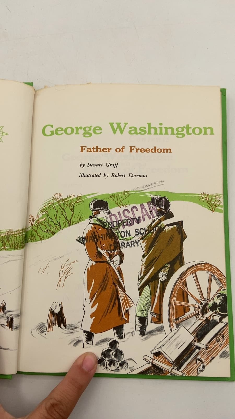 George Washington: Father of Freedom by Stewart Graff - title page