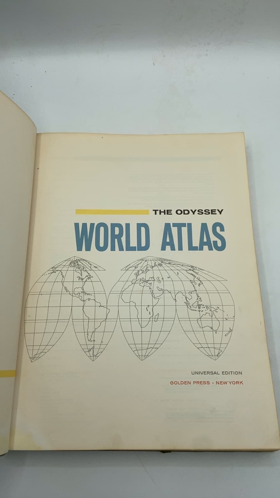THE Odyssey World Atlas - title page