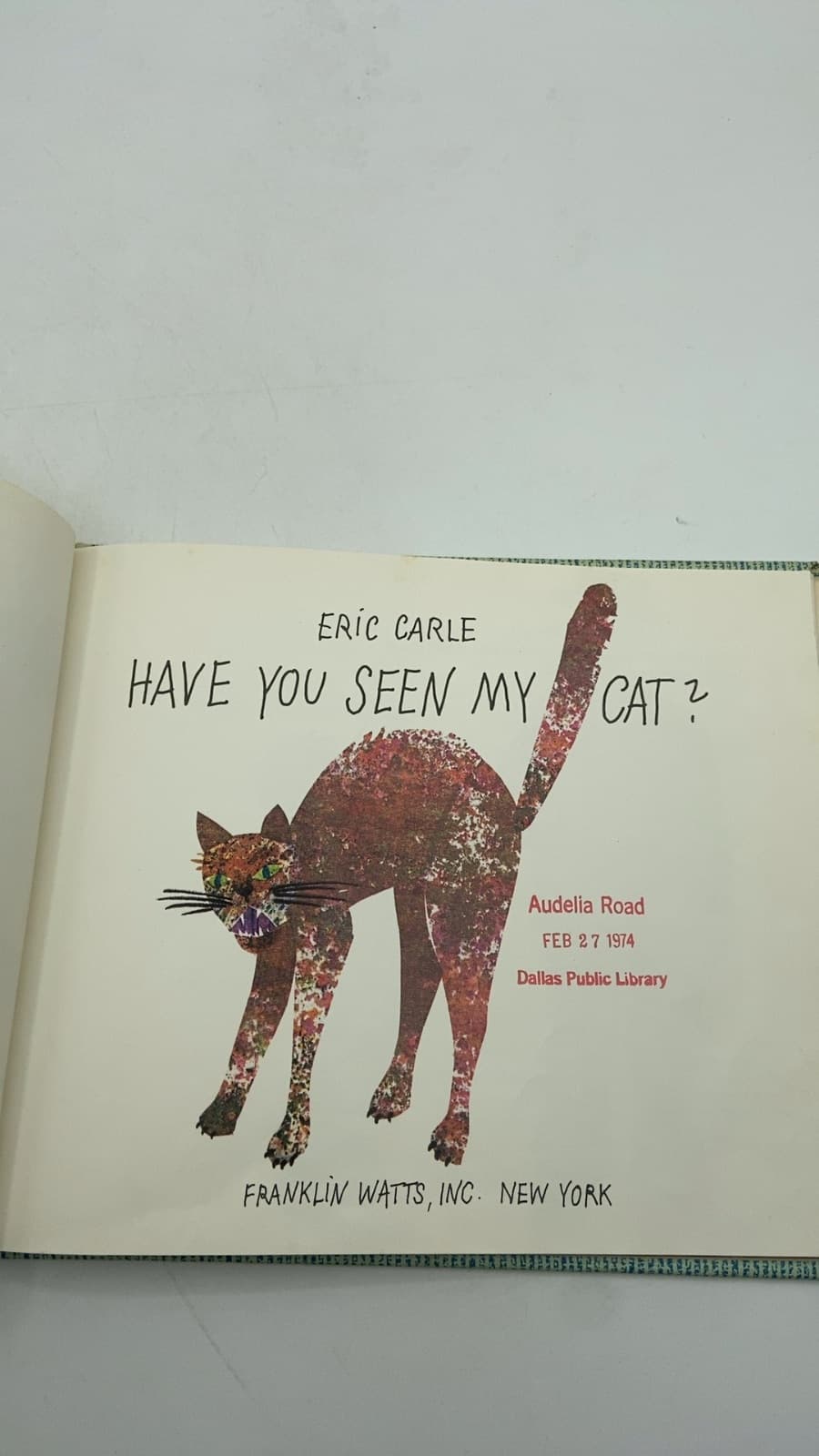 Have YOU Seen MY Cat? by Eric Carle - title page