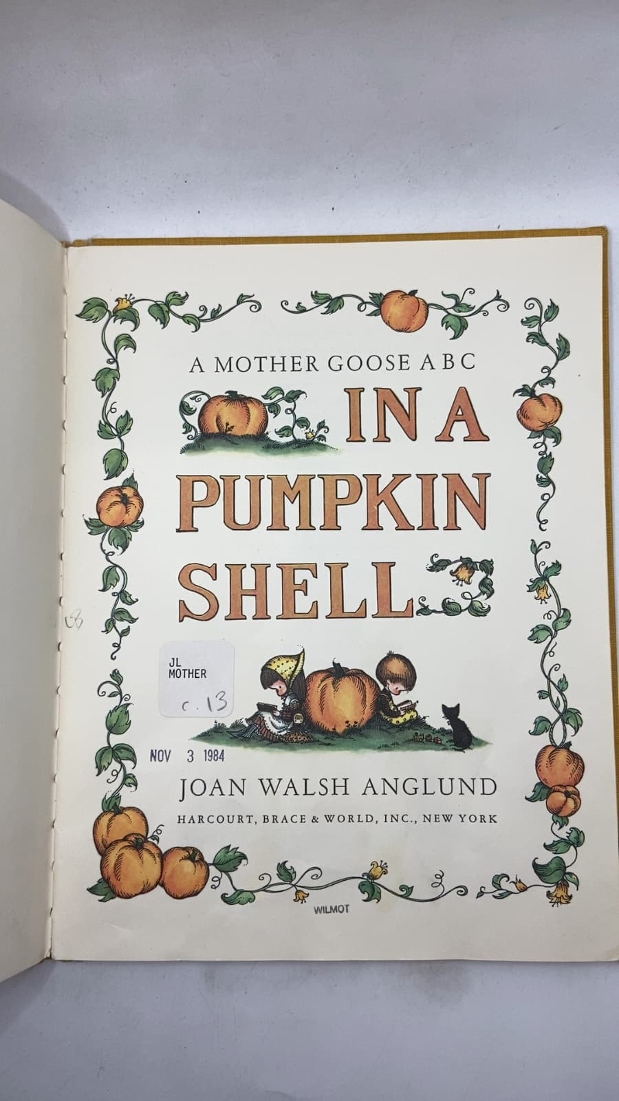 In a Pumpkin Shell by Joan Walsh Anglund - title page