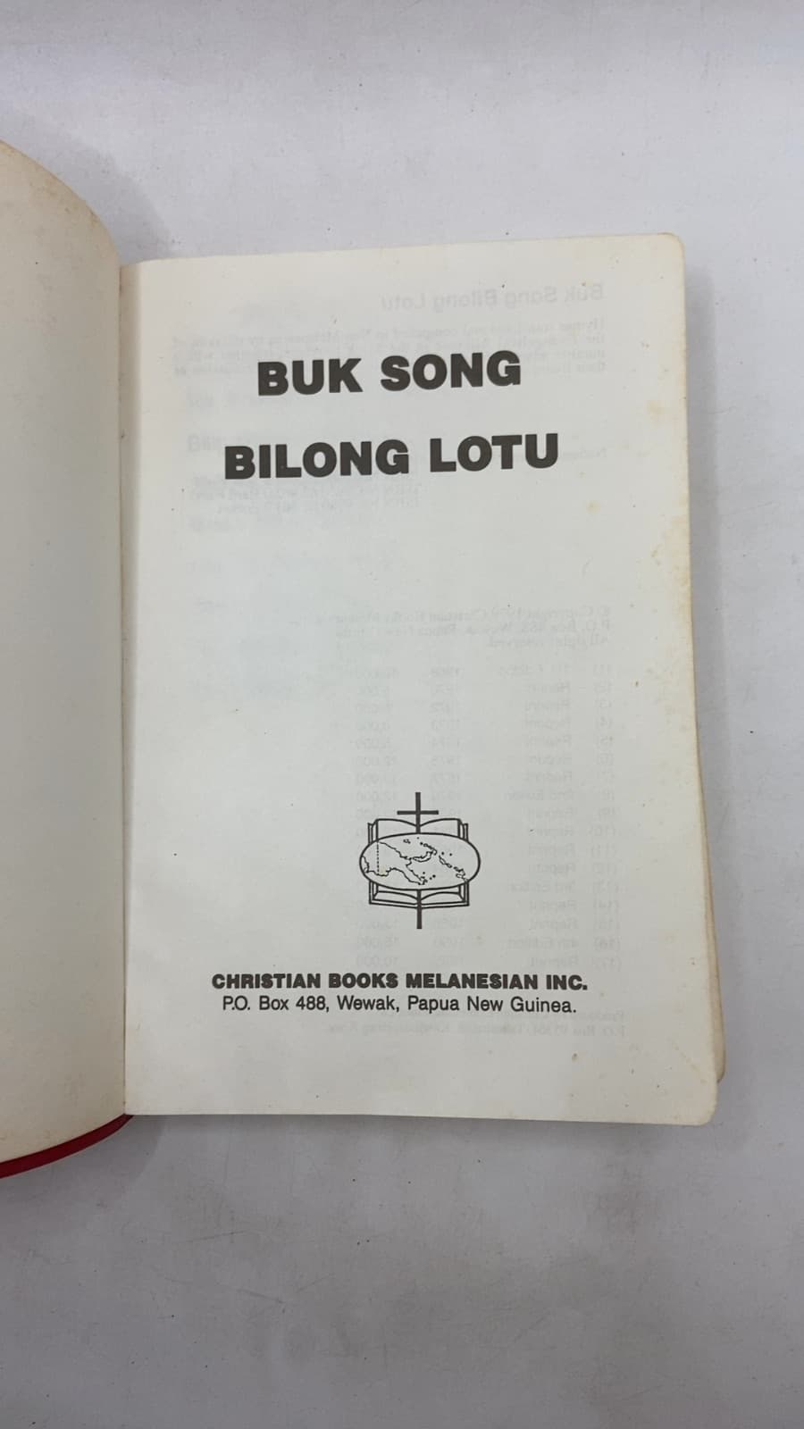 Buk Song Bilong Lotu - title page