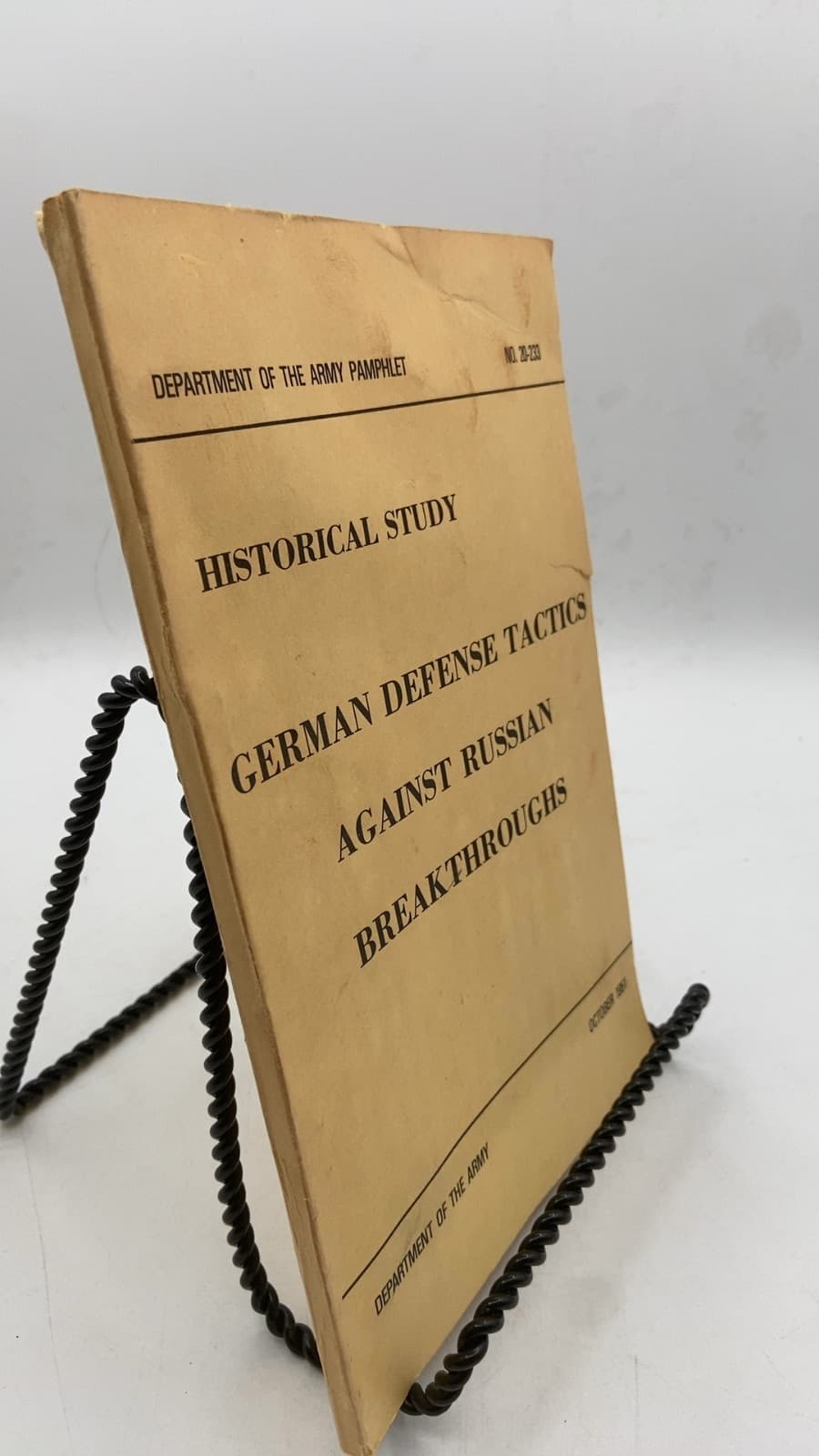 German Defense Tactics Against Russian Breakthroughs - front cover