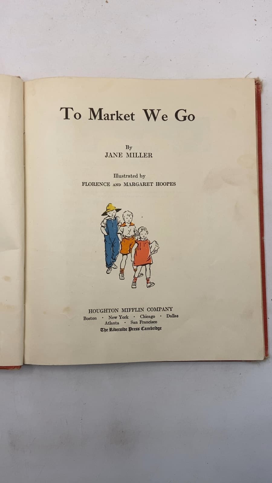 To Market We Go by Jane Miller - title page