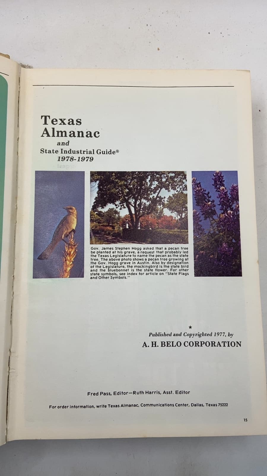 Texas Almanac and State Industrial Guide 1978-1979 - title page