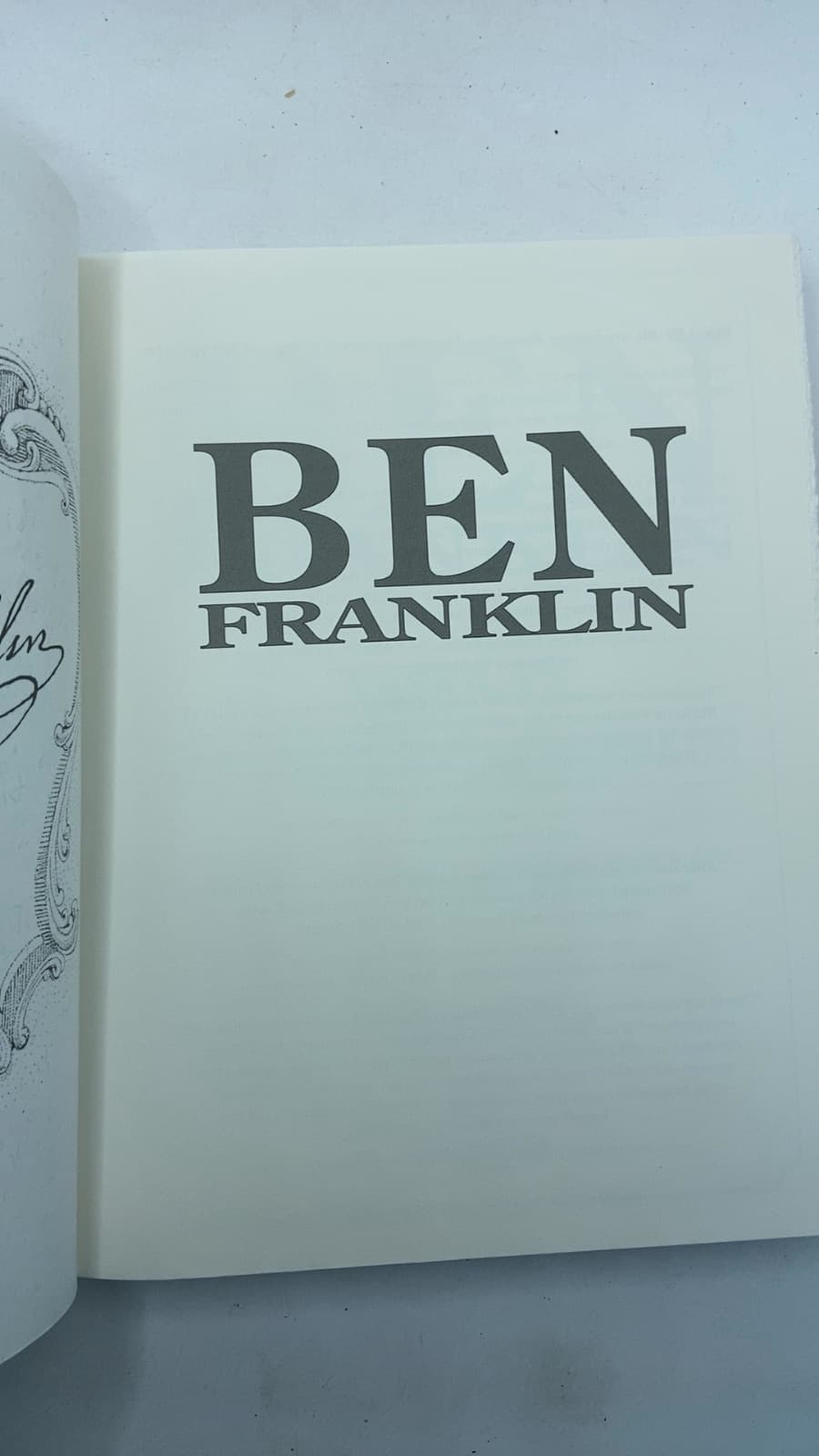 Ben Franklin by Blaine McCormick - title page