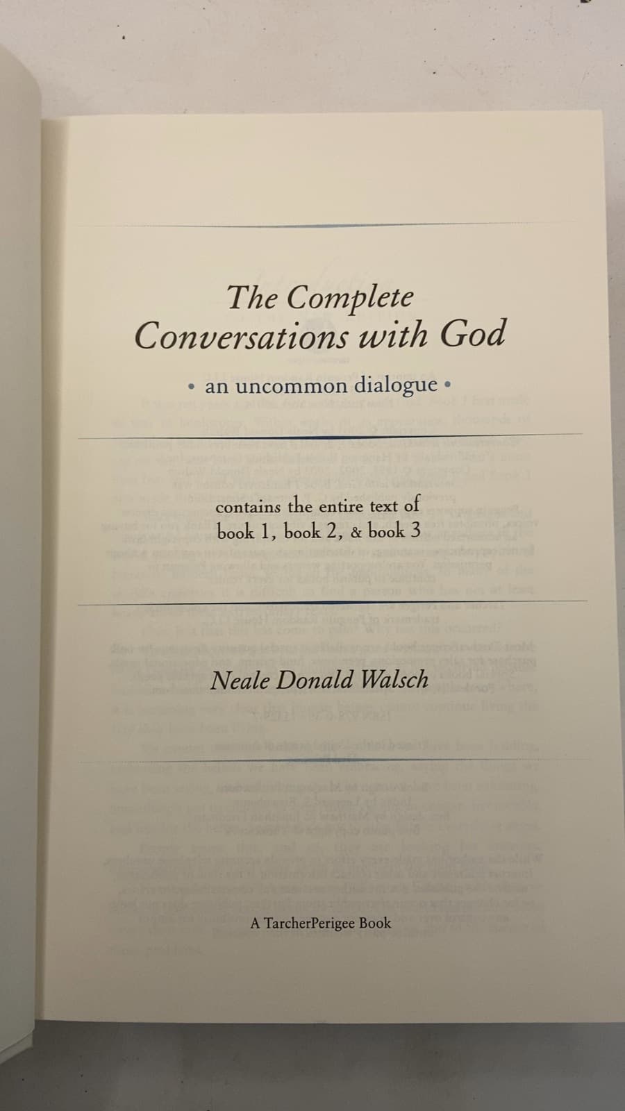 The Complete Conversations with God by Neale Donald Walsch - title page