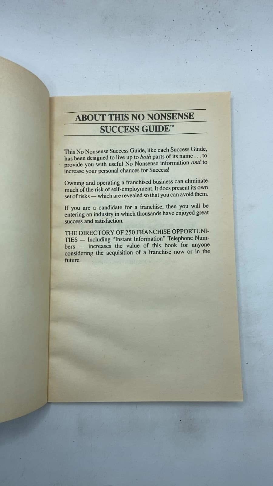 How to Own and Operate a Franchise - title page