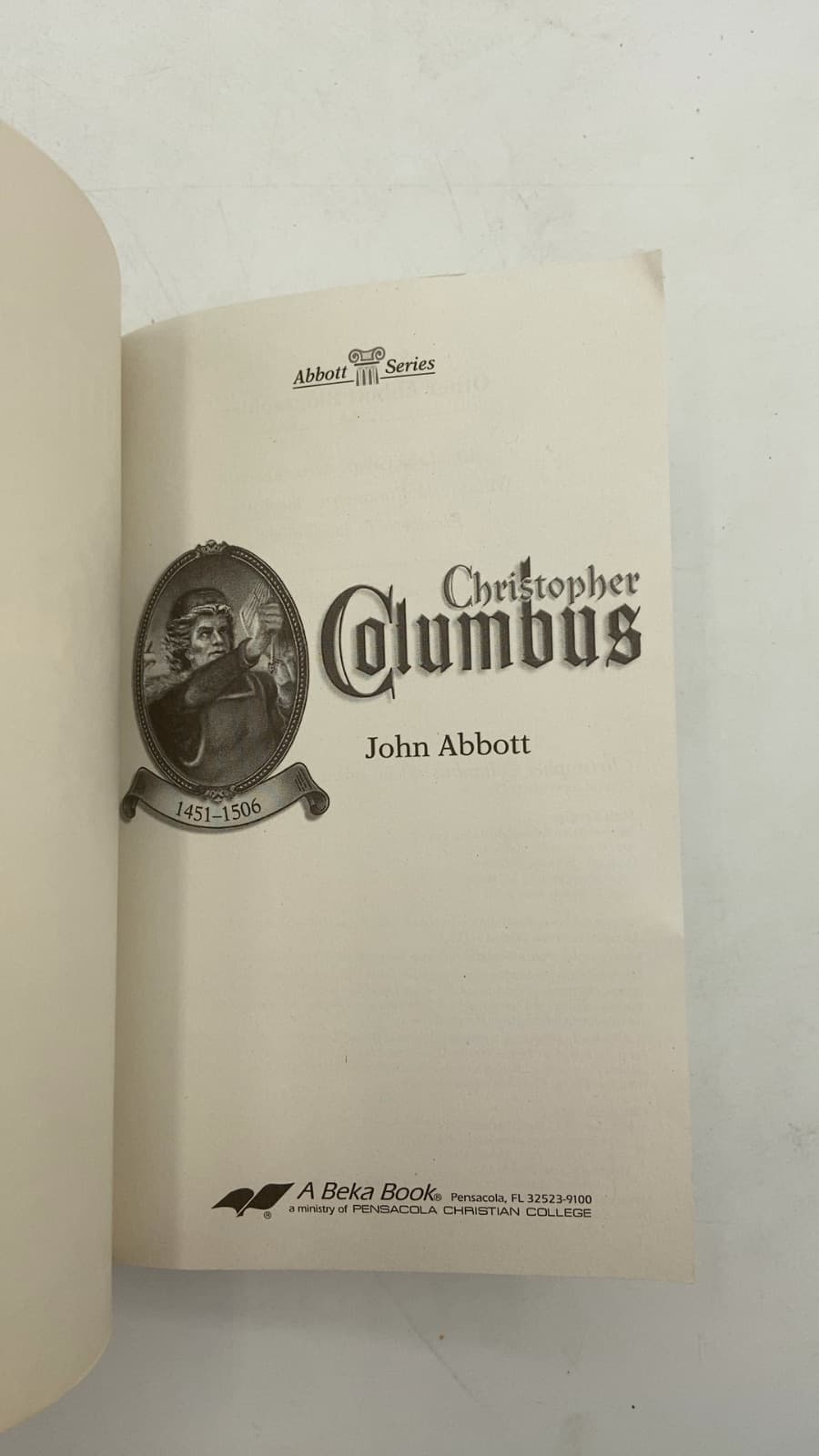 Christopher Columbus by John Abbott - title page