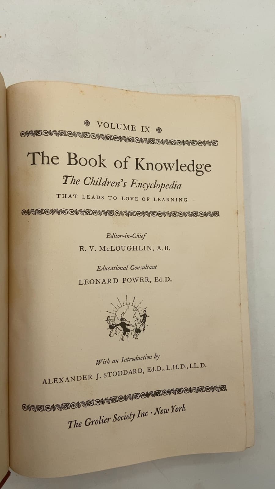 The Book of Knowledge: The Children's Encyclopedia Volume 9 - title page