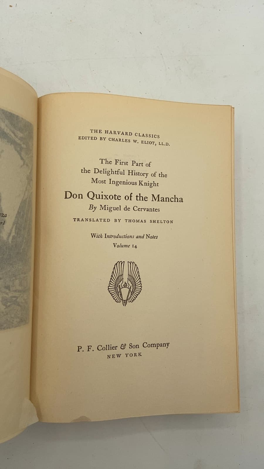 Don Quixote of the Mancha by Miguel de Cervantes - title page