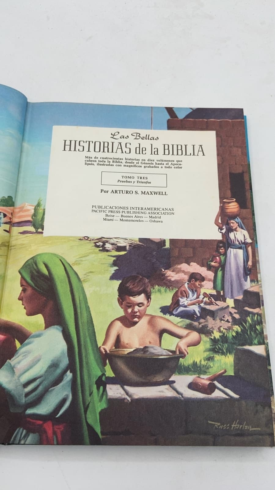 Las Bellas Historias de la Biblia by Arturo S. Maxwell - title page