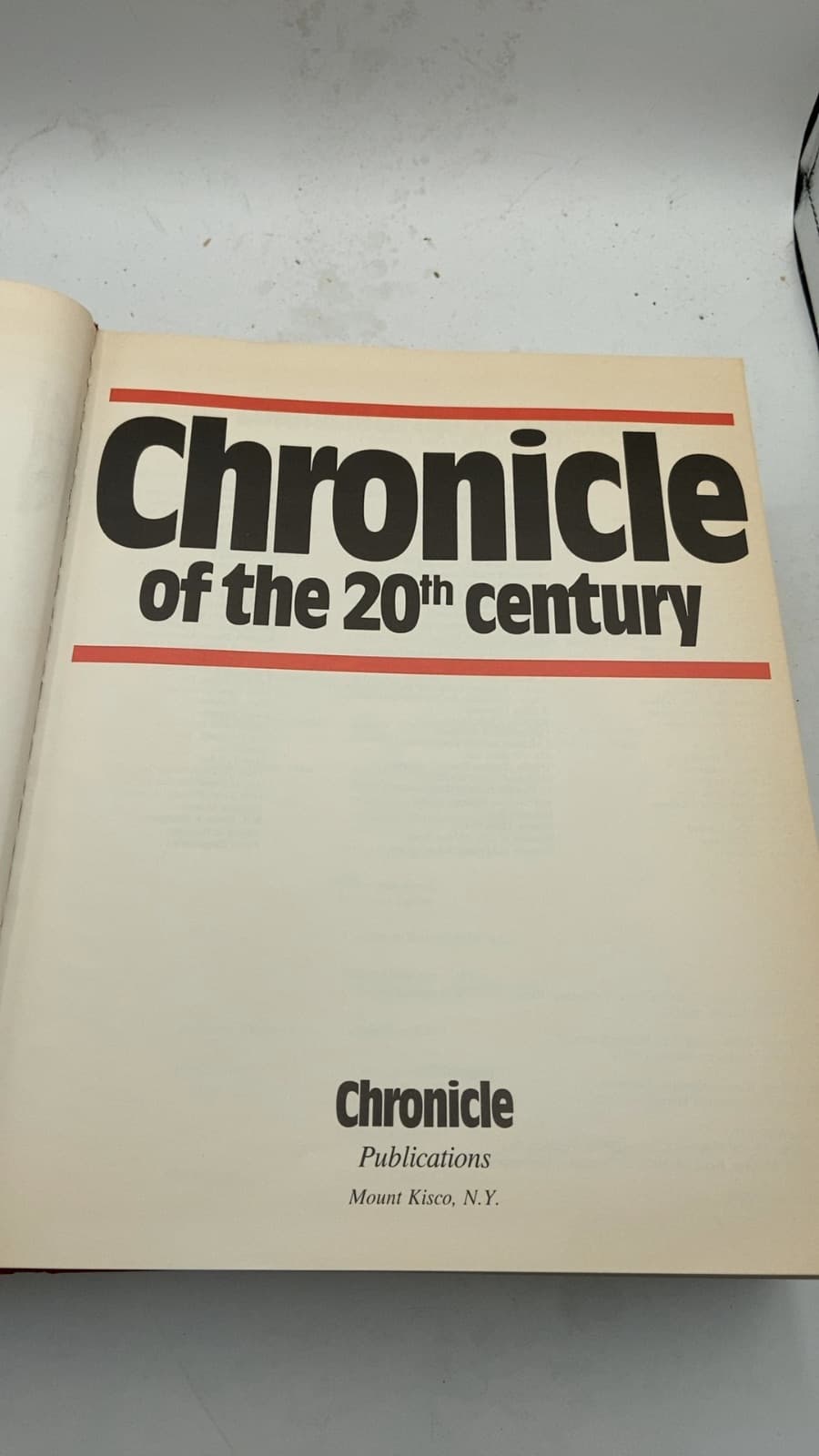 Chronicle of the 20th Century - title page