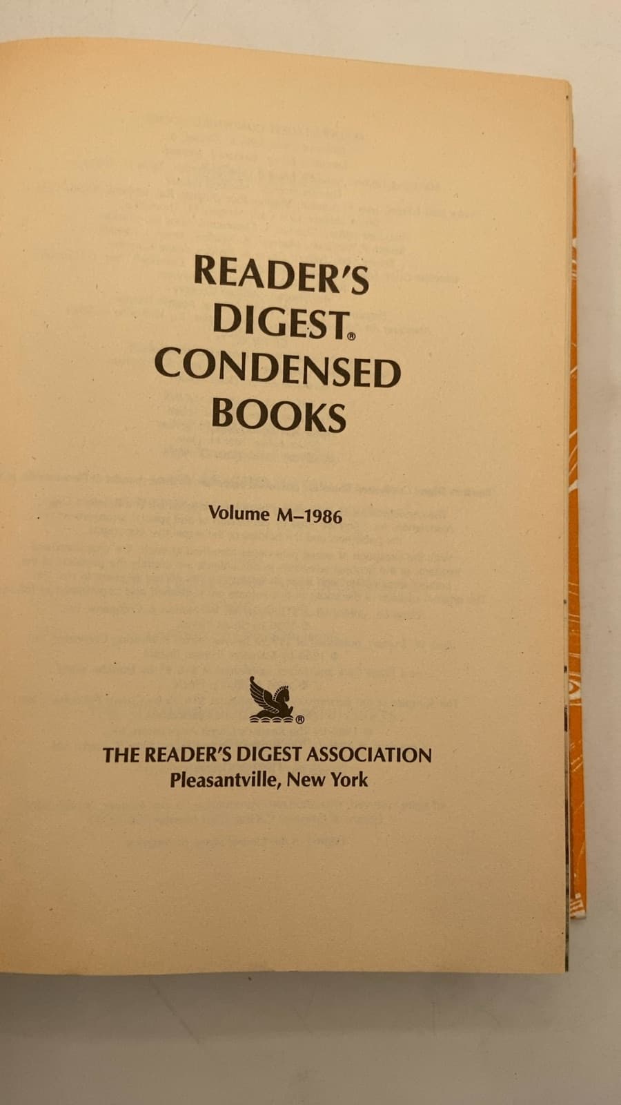 Reader's Digest Condensed Books - title page