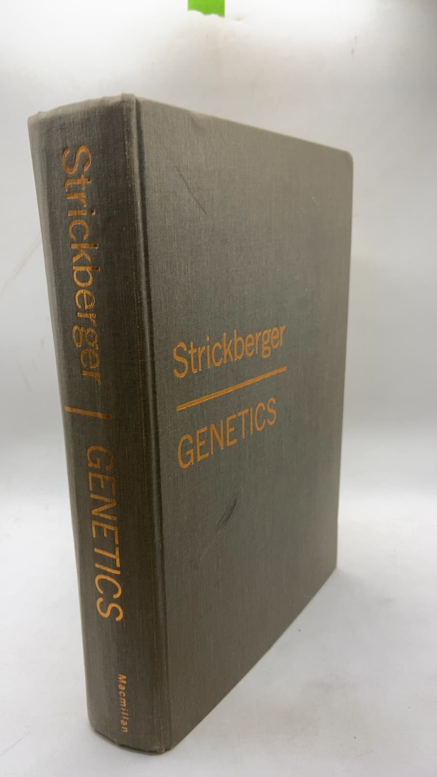 Genetics by Monroe W. Strickberger - front cover
