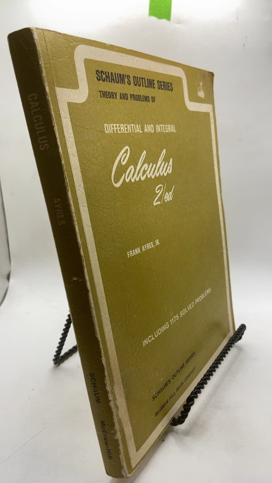 Schaum's Outline of Theory and Problems of Differential and Integral Calculus by Frank Ayres, Jr., Ph.D. - front cover