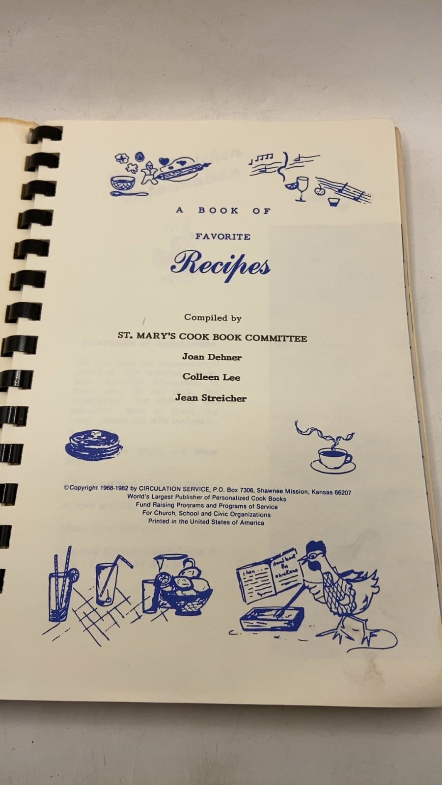 St. Mary's Cookbook by St. Mary's Cook Book Committee - title page