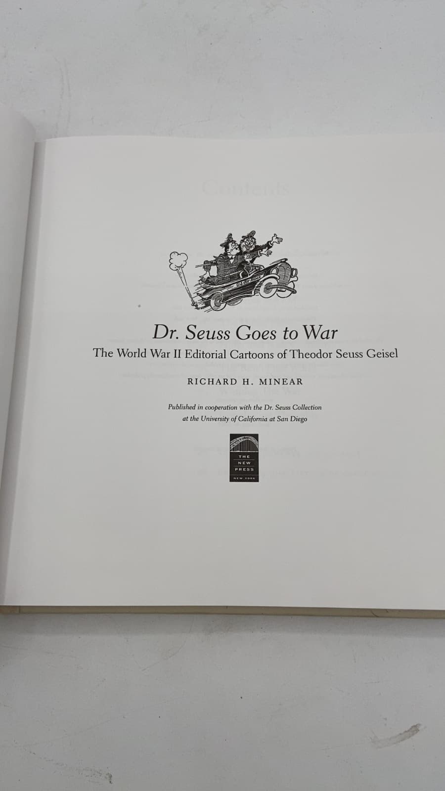 Dr. Seuss Goes to War by Richard H. Minear - title page