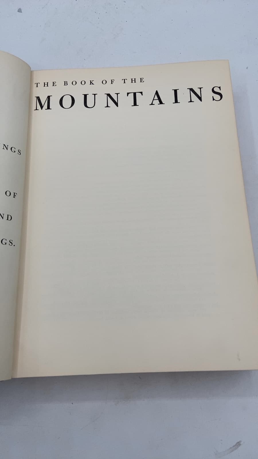 The Book of the Mountains by A.C. Spectorsky - title page