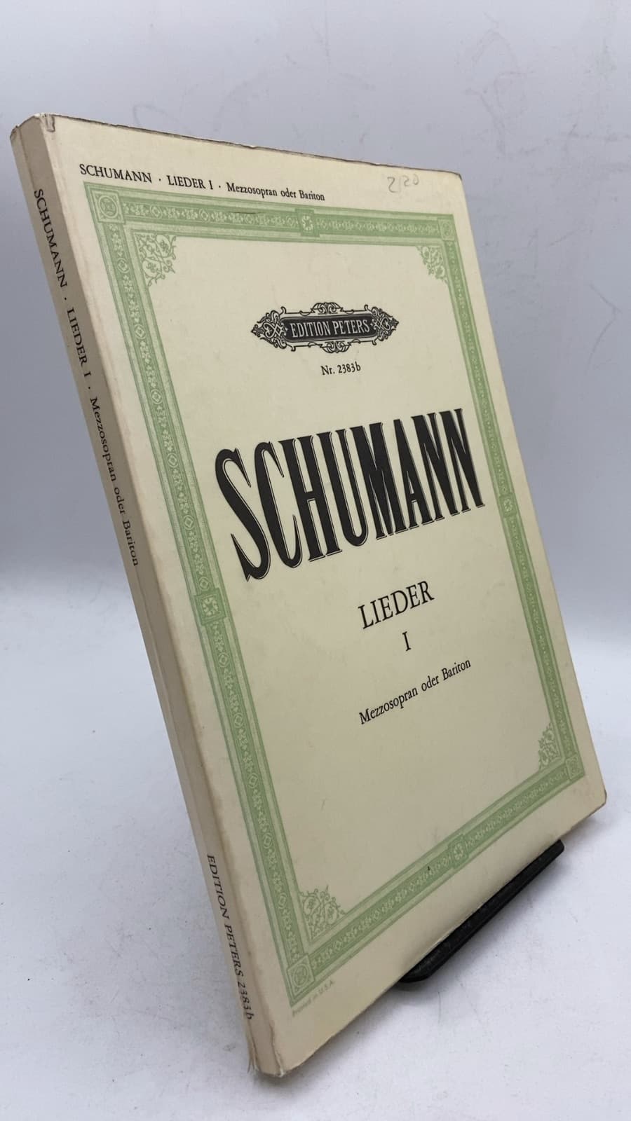 Lieder I by Robert Schumann - front cover