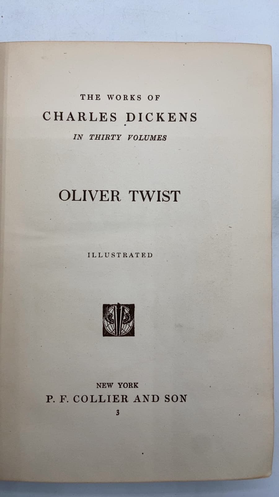 Oliver Twist by Charles Dickens - title page