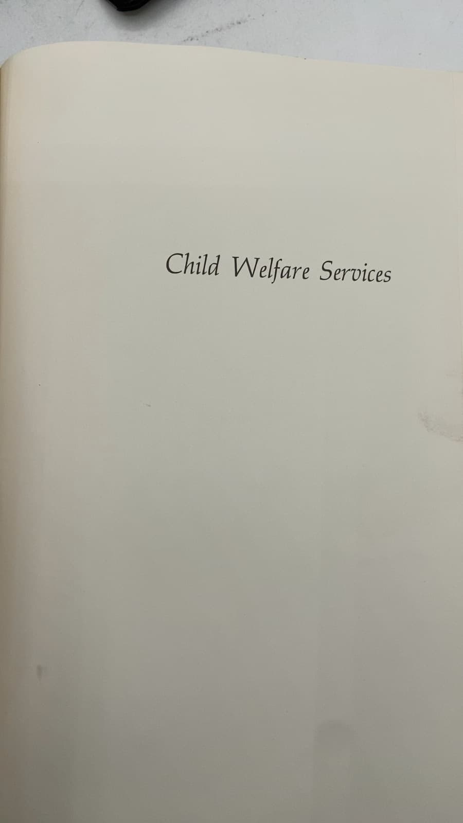 Child Welfare Services by Alfred Kadushin, Ph.D. - title page