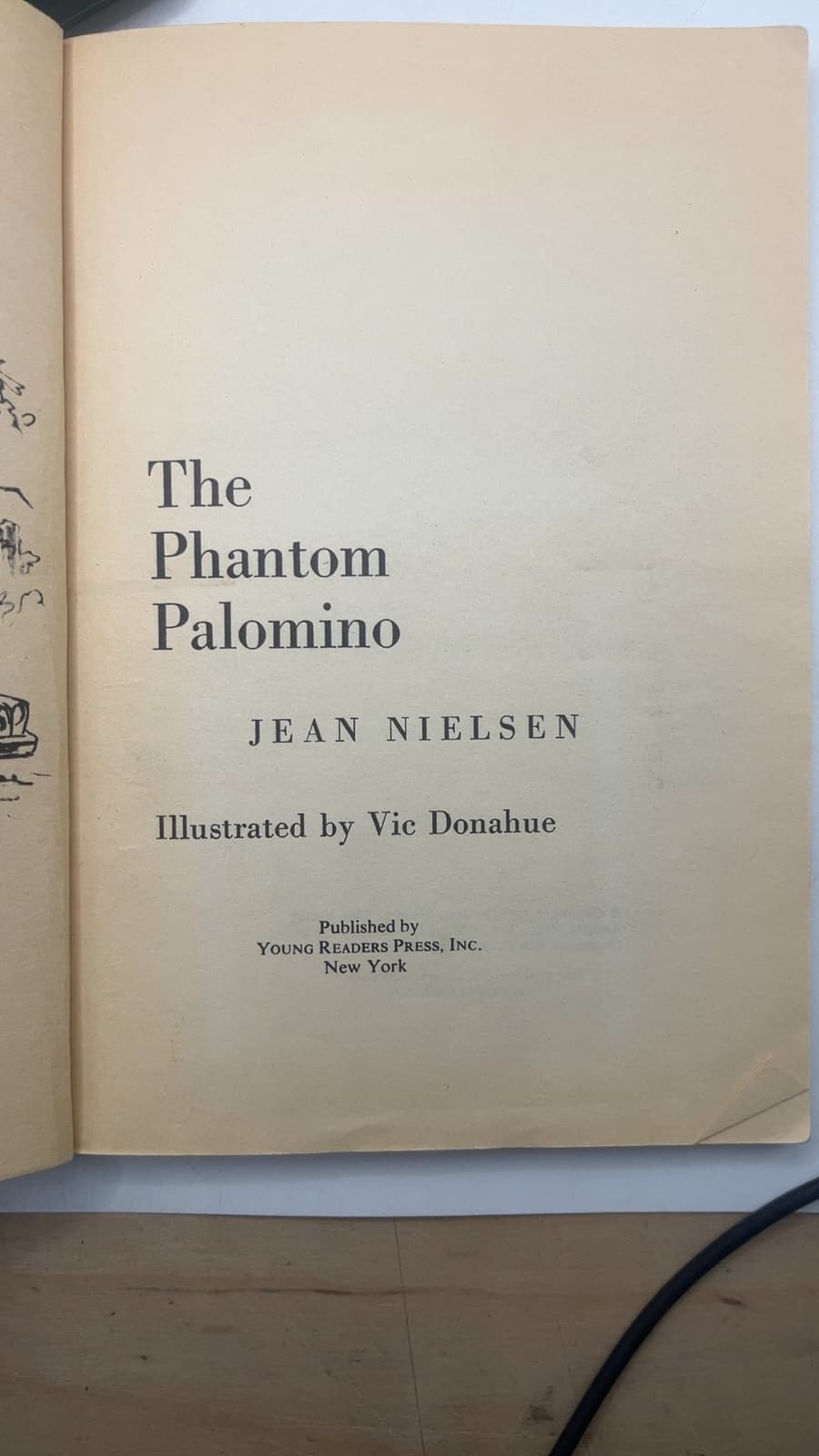 The Phantom Palomino by Jean Nielsen - title page