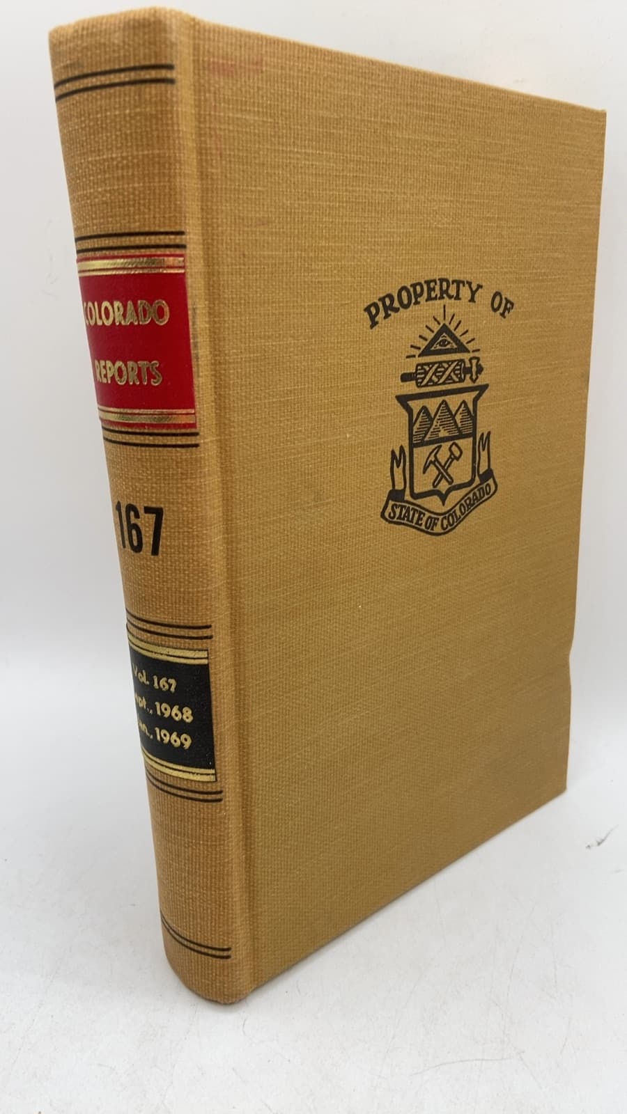 Vol 167 Cases Argued and Determined in the Supreme Court of the State of Colorado by Irving M. Mehler - front cover