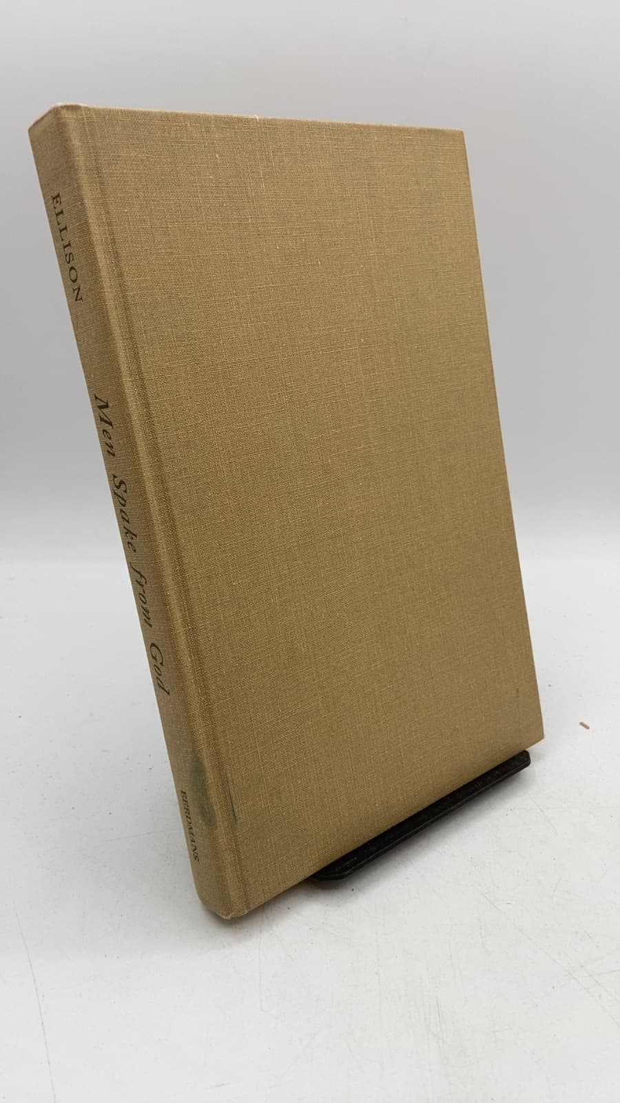 Men Spake from God by H. L. Ellison, B.A., B.D. - front cover
