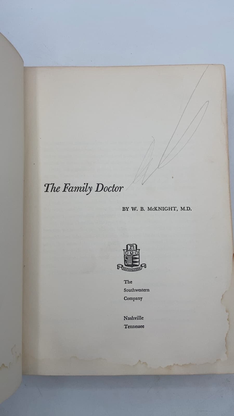 The Family Doctor by W. B. McKnight, M.D. - title page