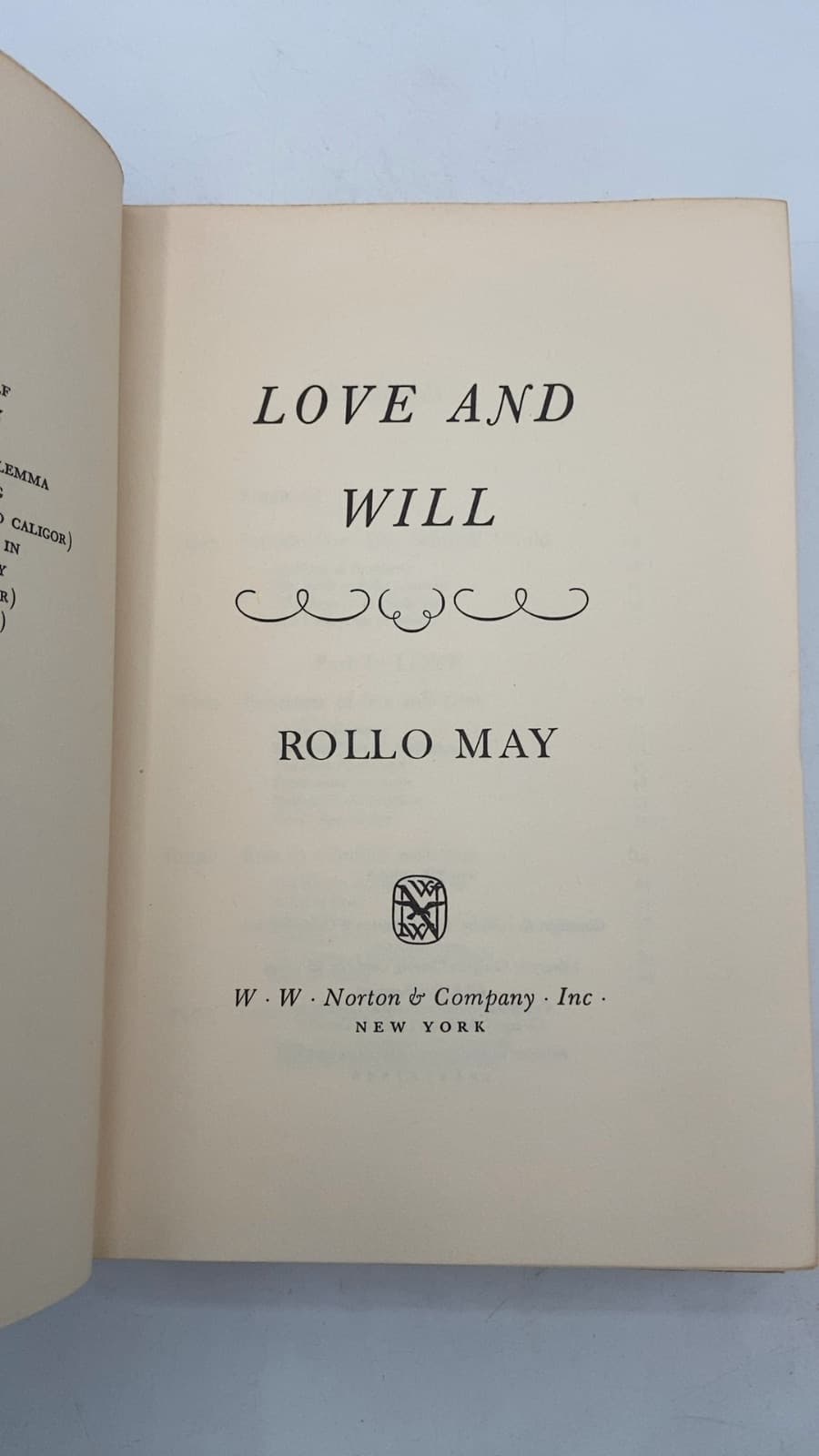 Love AND Will by Rollo MAY - title page