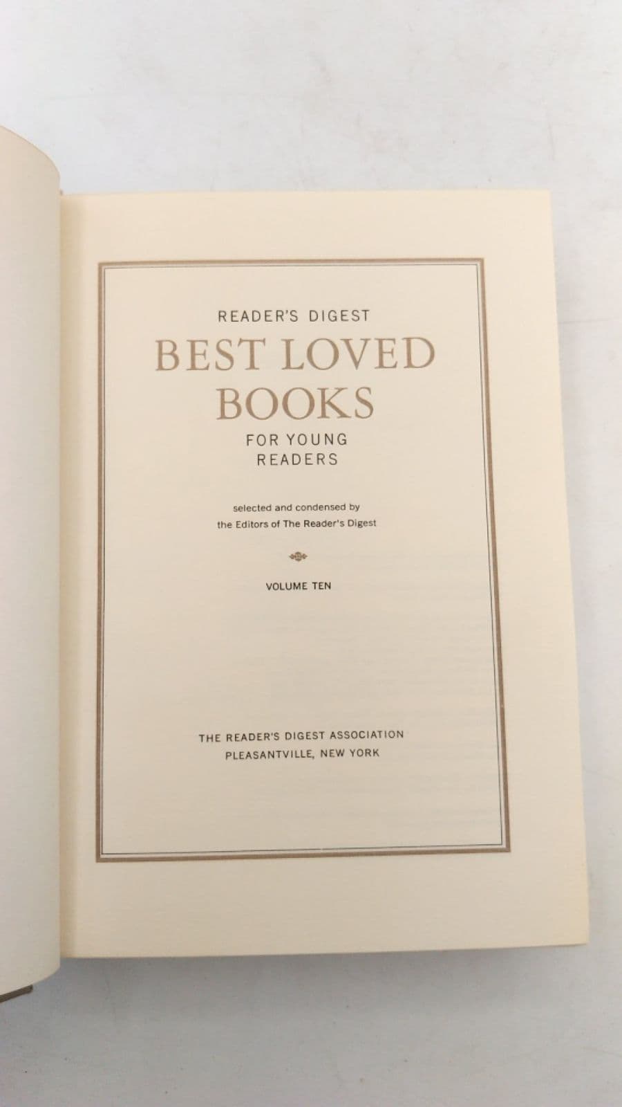 Reader's Digest Best Loved Books for Young Readers by selected and condensed by the Editors of The Reader's Digest - title page