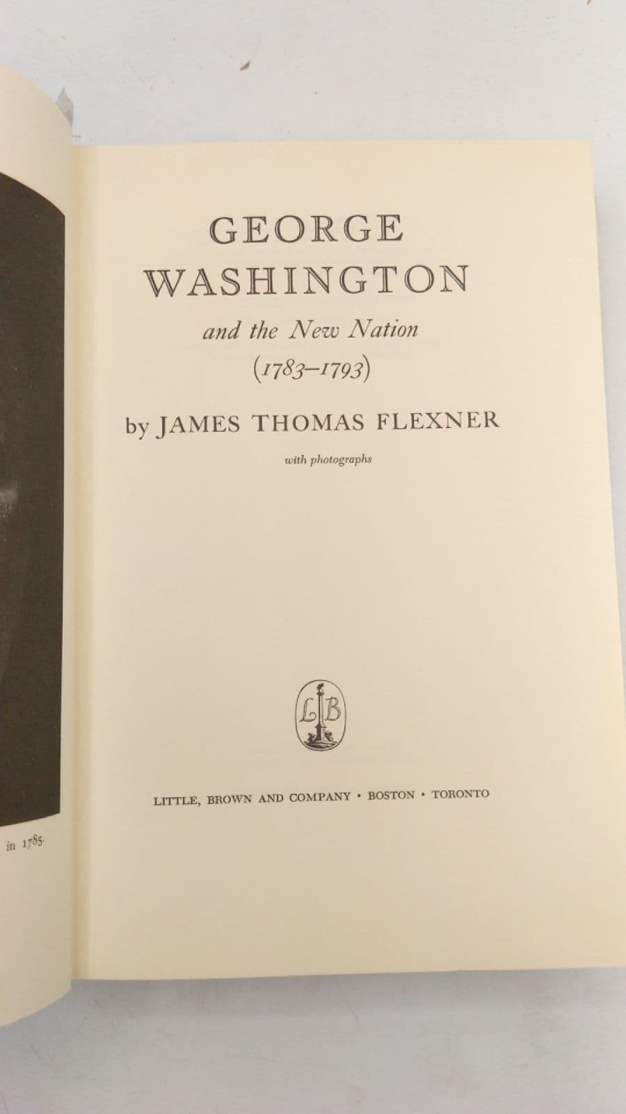 George Washington and the New Nation (1783-1793) by James Thomas Flexner - title page