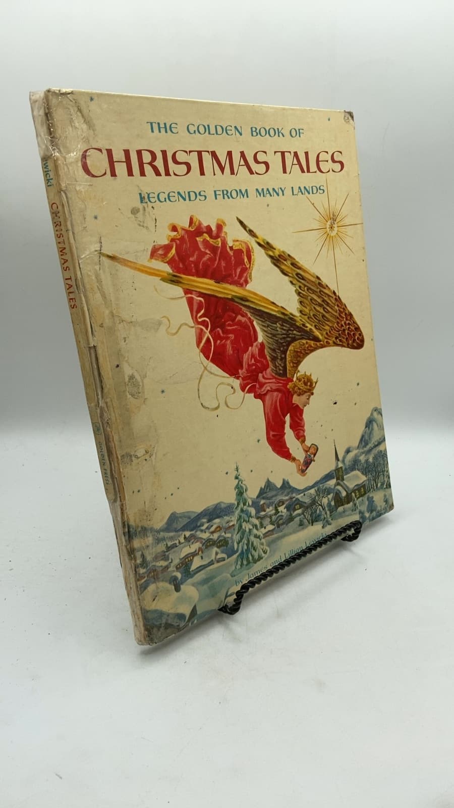 The Golden Book of Christmas Tales: Legends from Many Lands by Paintings by James Lewicki, Text by Lillian Lewicki - front cover