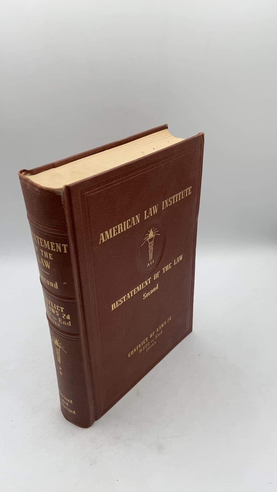 Restatement of the Law Second, Conflict of Laws 2d - front cover