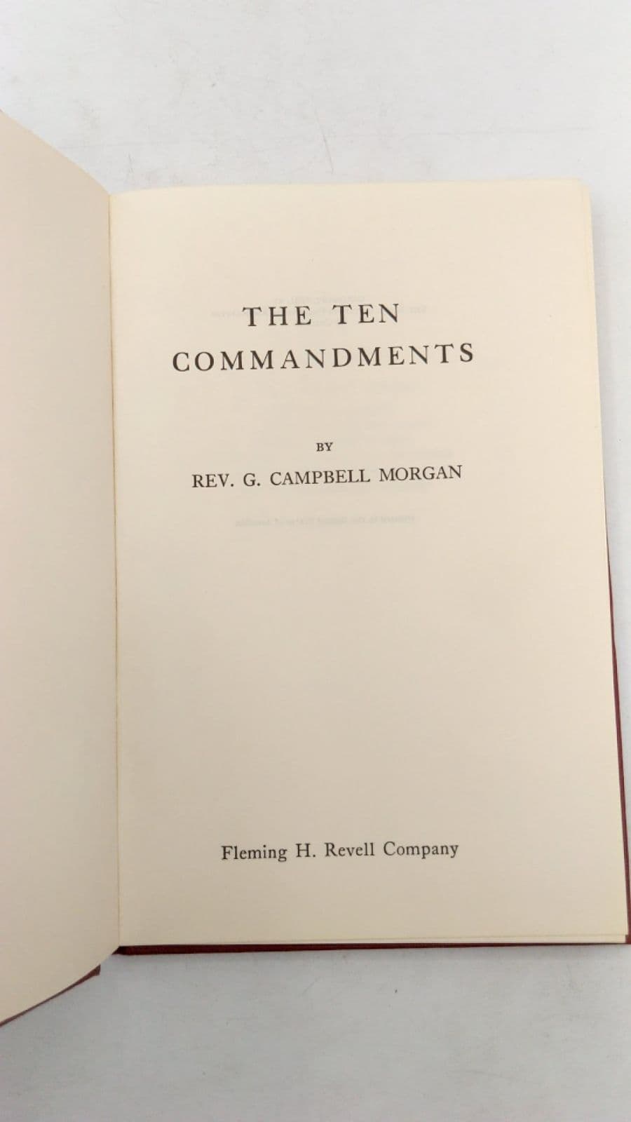 The Ten Commandments by Rev. G. Campbell Morgan - title page