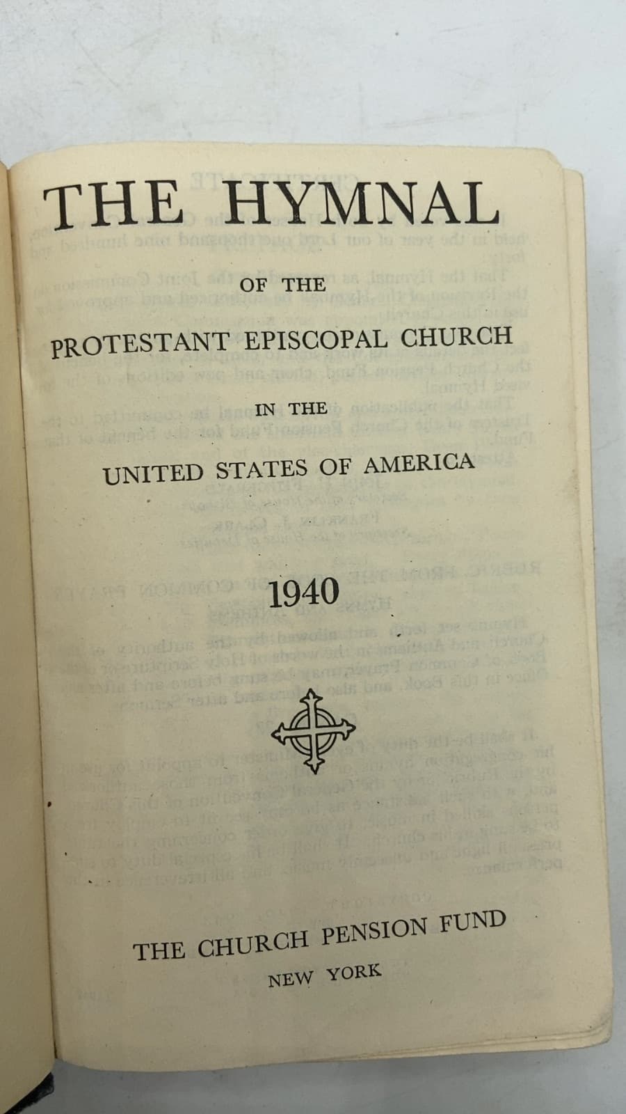 THE Hymnal OF THE Protestant Episcopal Church IN THE United States OF America - title page