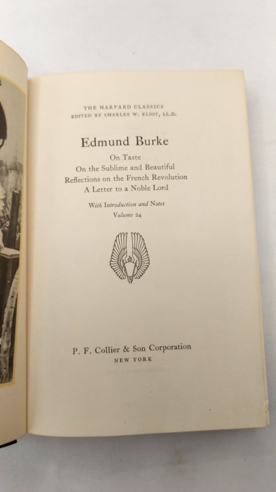 On Taste On the Sublime and Beautiful Reflections on the French Revolution A Letter to a Noble Lord by Edmund Burke - title page