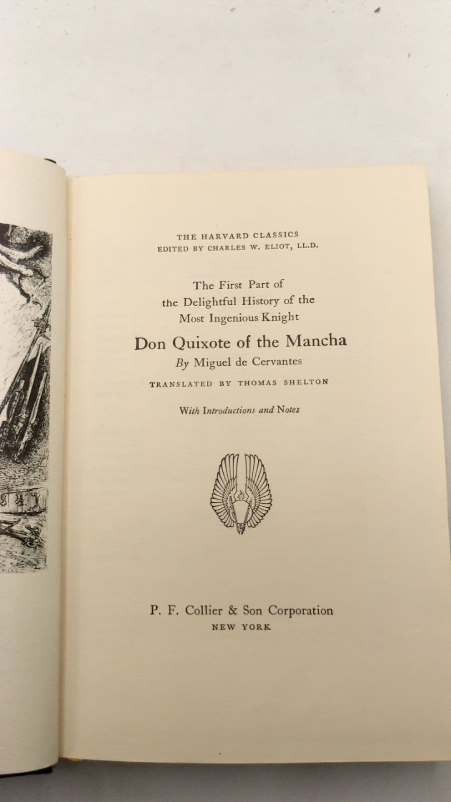 The First Part of the Delightful History of the Most Ingenious Knight Don Quixote of the Mancha by Miguel de Cervantes - title page