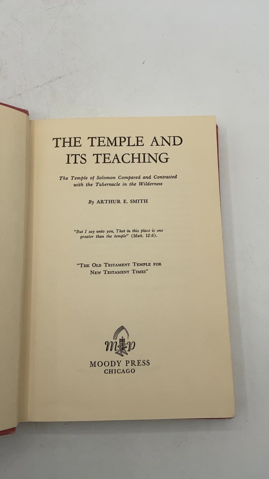 THE Temple AND ITS Teaching by Arthur E. Smith - title page