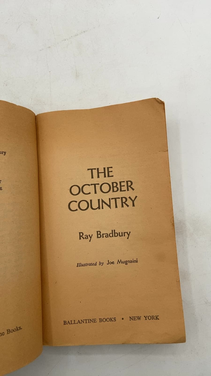 The October Country by Ray Bradbury - title page