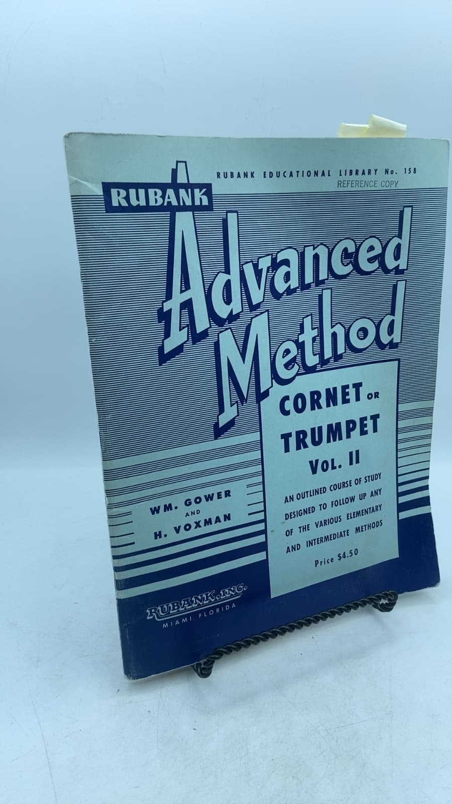 Advanced Method Cornet or Trumpet Vol. II by WM. Gower and H. Voxman - front cover