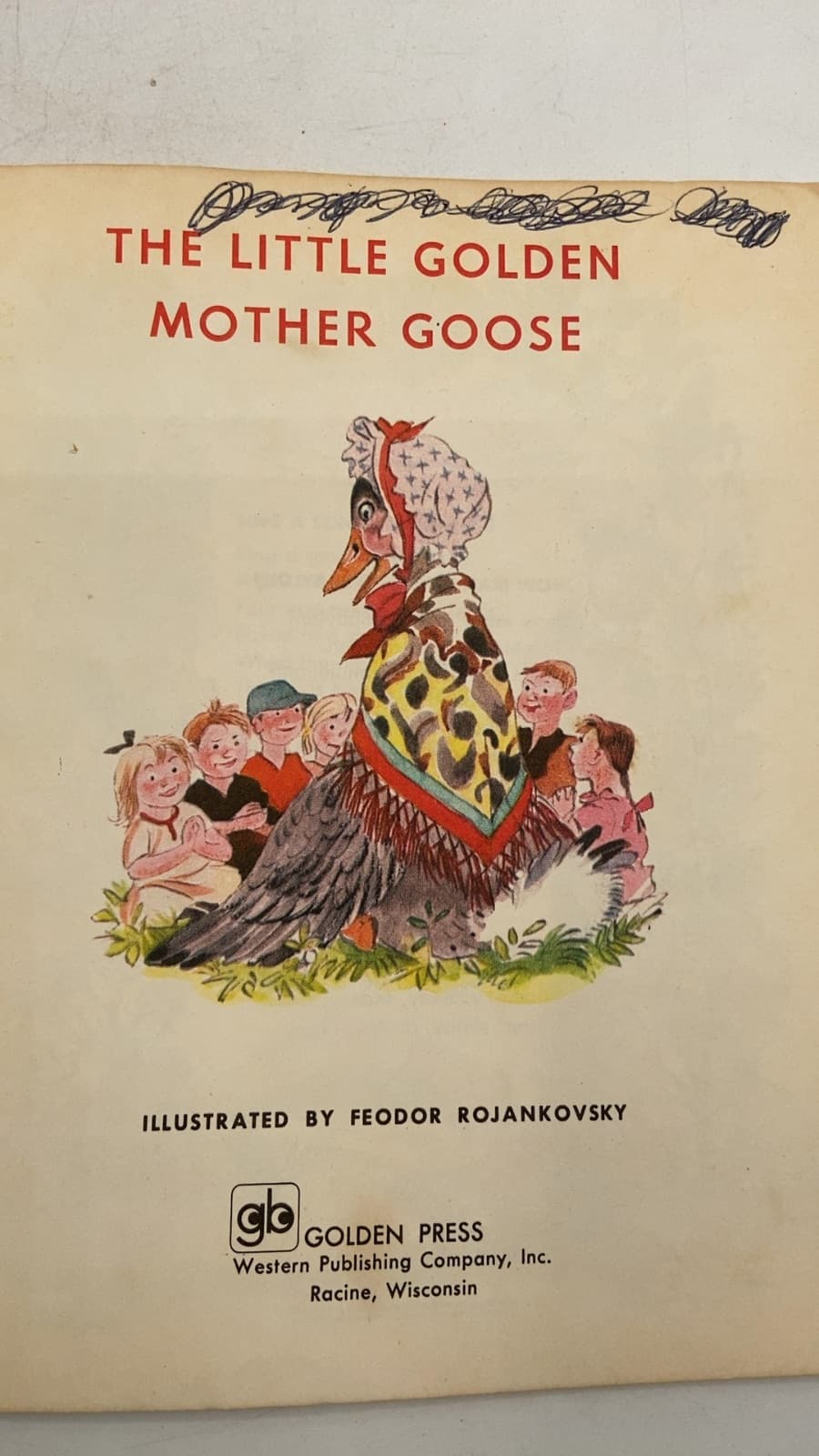 The Little Golden Mother Goose by Feodor Rojankovsky - title page