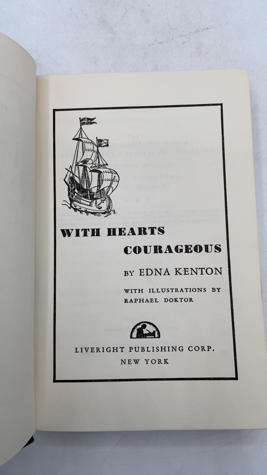 With Hearts Courageous by Edna Kenton - title page